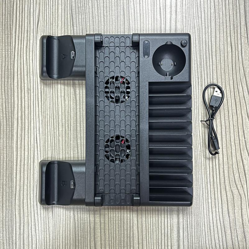 

Для PS4 / Slim / Pro Host многофункциональная охлаждающая подставка P4 / Move Handle двухместная зарядная стойка для дисков 21*23*30.5cm чёрный