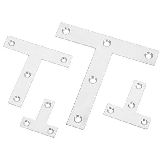 10 Adet 40/50/60/80mm T Şekli/L Şekli Köşe Braketi Paslanması Kolay Değil İnsancıl Tasarım Tam Özellikler Düz Köşe Braketi Kapı