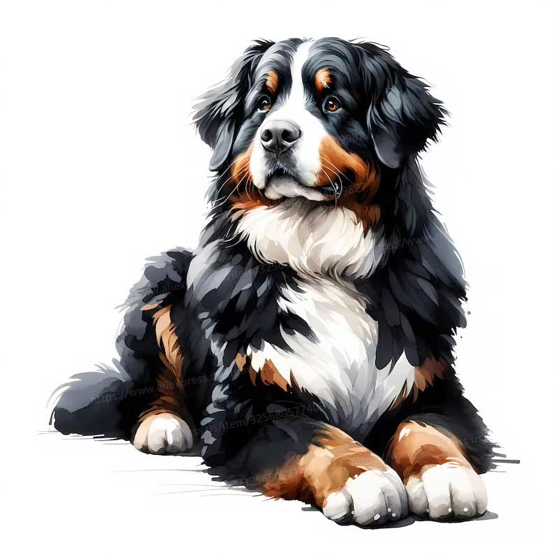 

Bernese Mountain Dog Car Sticker Vinyl Decal Waterproof Rear Window Motorcycle Camper Bumper Truck Laptop Decoration Y195 h-15cm Longest Side