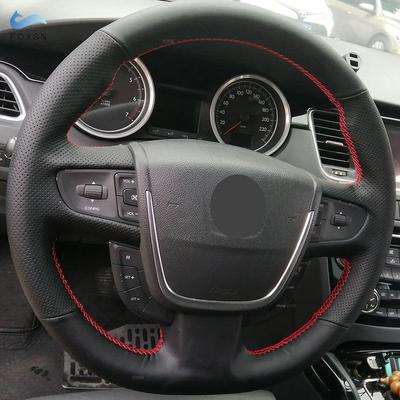 Accesorios para Coche Volante Cuero de Microfibra Cubierta Embellecedor Para Peugeot 508 2011 2012 2013 2014 20115 2016 2017 2018 508