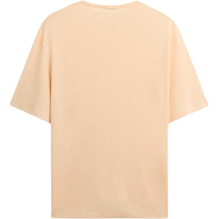 Zara Loose Minimalist Comfortable Short Sleeve T-Shirt Men Tops Light-Pink 00722316-35