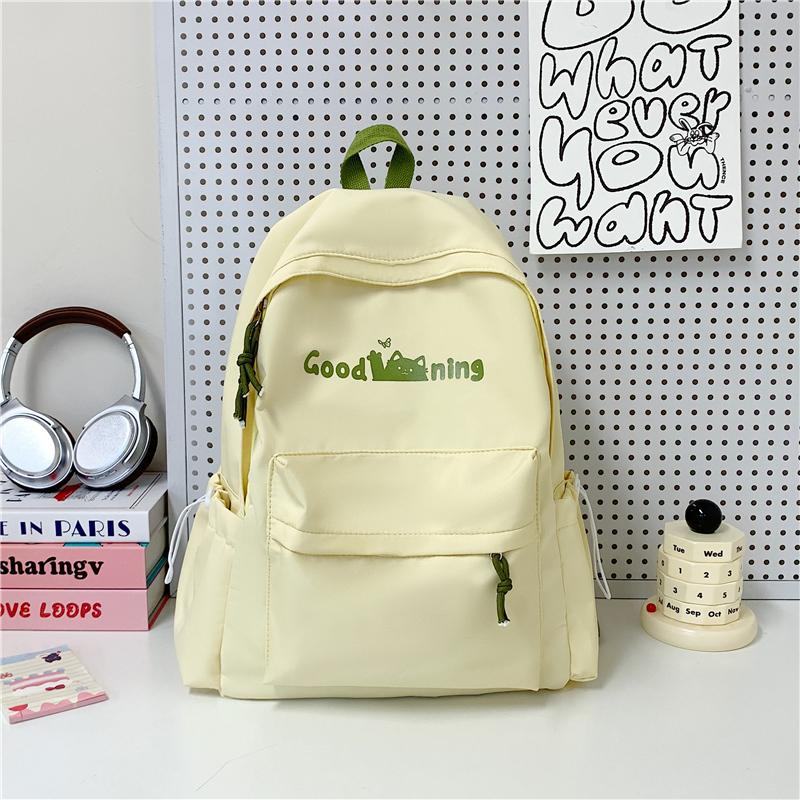 Junior School Sstudent Schoolbag Women Campus Backpack Print Large Capacity Backpack
