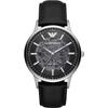 Renato Black Leather Men's Mechanical Automatic Watch AR60038