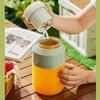 Portable Blender 1L Dual Lid Efficient Use Convenient Strap Rechargeable Cordless Blender for Outdoor Travel Gym Party