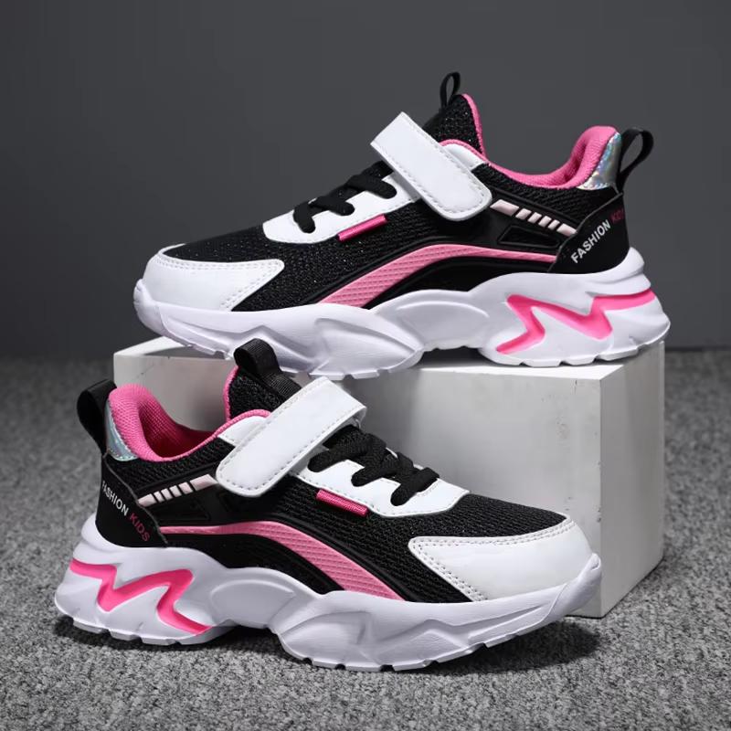 Kids Casual Pink Girls Shoes Breathable Mesh Sneakers Summer Student's Children Boys Sport Walking Footwear