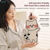 Cute Cat Coral Fleece Hanging Towel Kitchen Hand Towel Bathroom Soft Absorbent Handkerchief Wipe Towel Cartoon Kids Towels