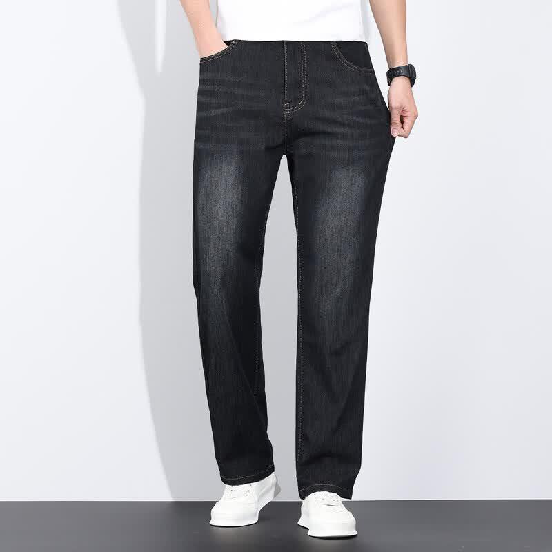 Pierre Cardin Men's Slim-Fit Lightweight Breathable Straight-Leg Jeans