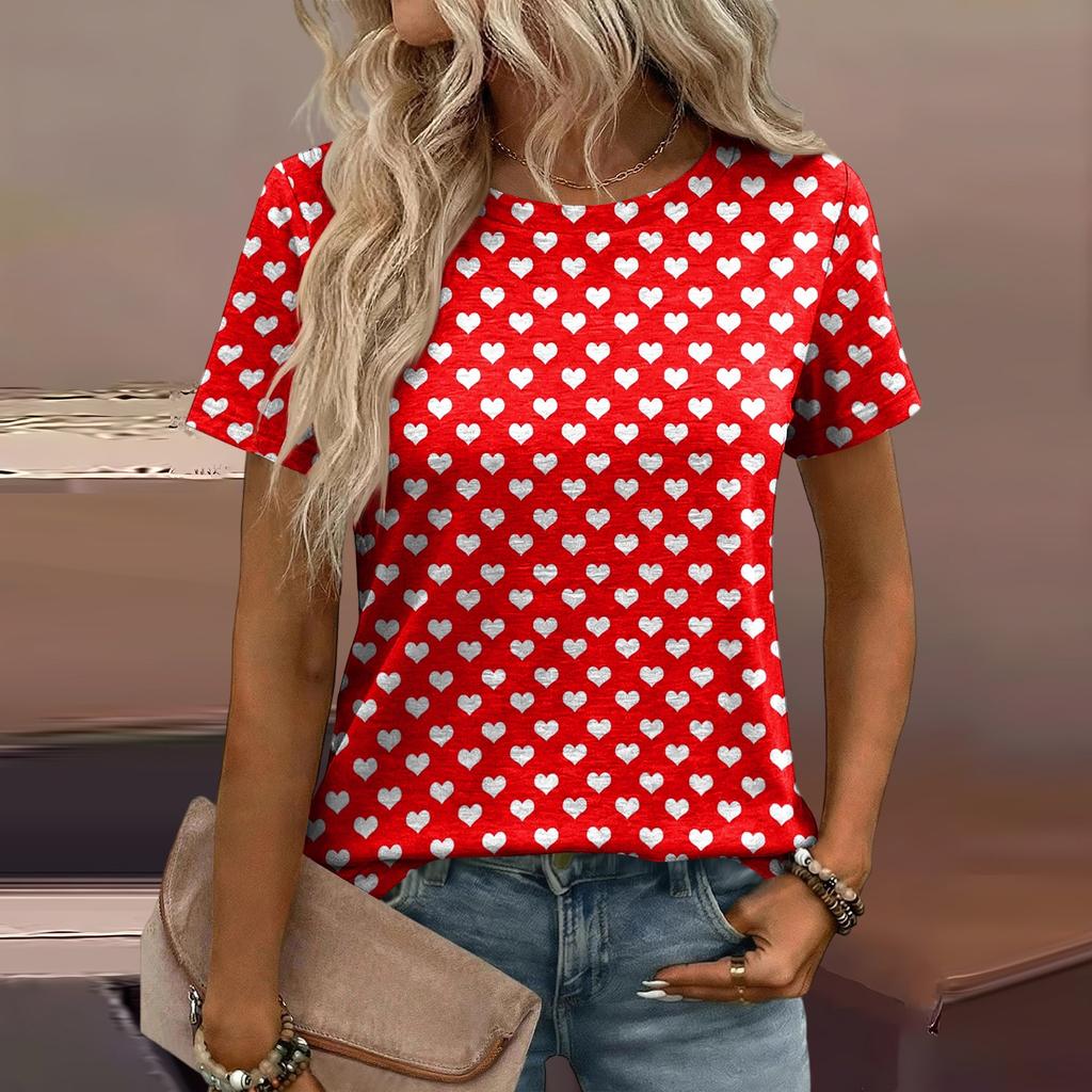 Women's Loose-Fit Fashionable Casual Printed T-Shirt