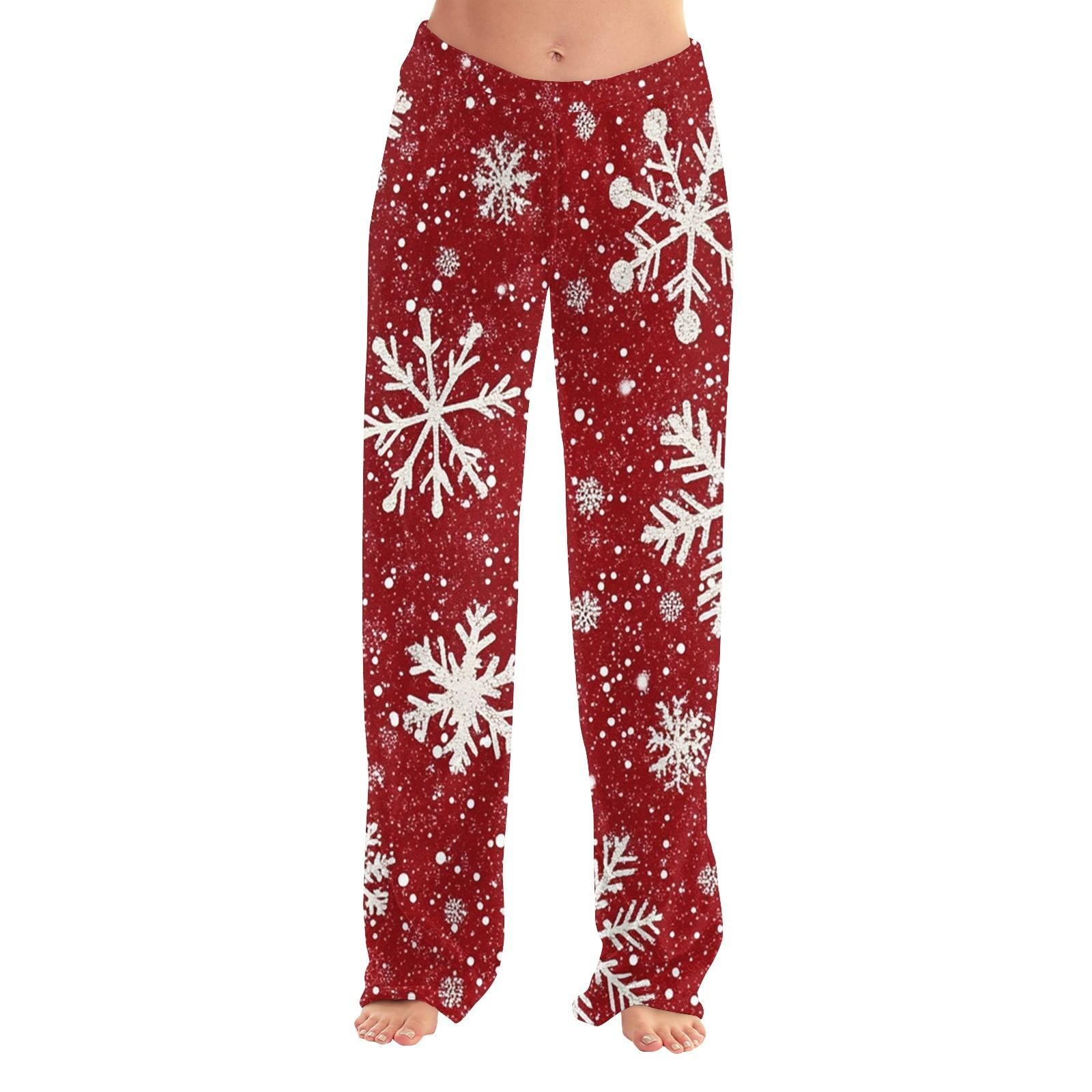 

Женские повседневные брюки с принтом на Хэллоуин, эластичные брюки с завязками на талии XS винный