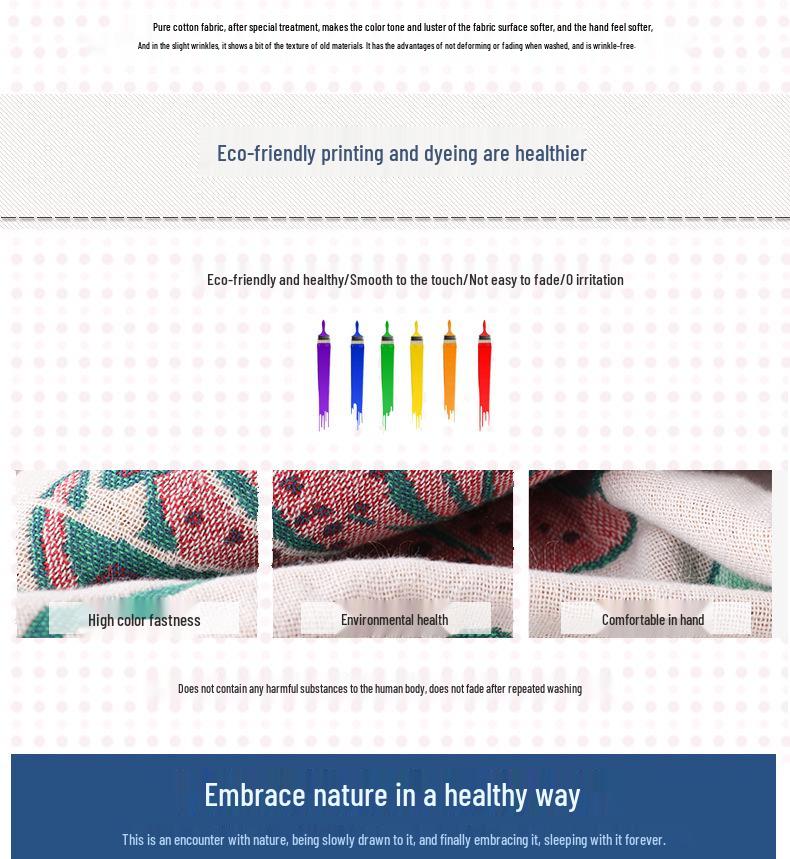 Full Cotton Gauze Blanket: Sofa, Car, Bed Use