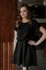 Dress with Double Skirt T374 Raspberry XS