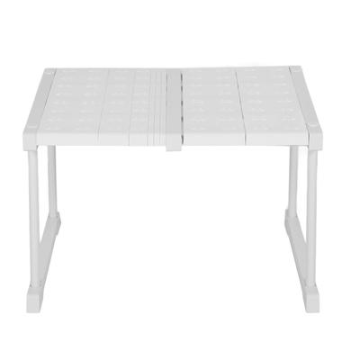 Erweiterbarer Schrankregal-Organizer Verstellbares Platzsparendes Garderoben-Spülbecken-Spannregal 42cm Breite 32cm Höhe