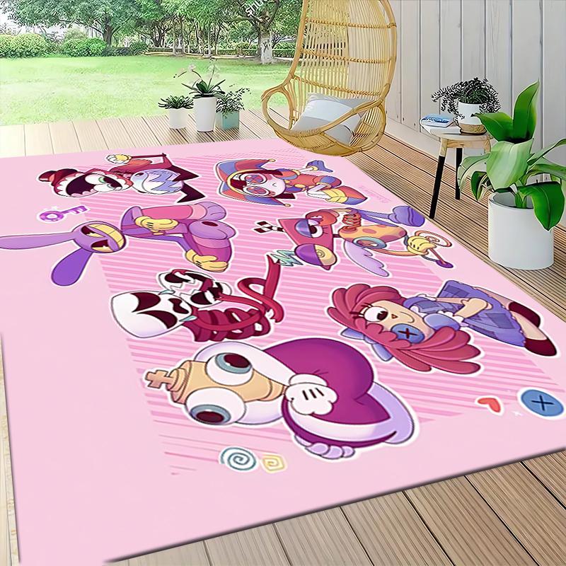 Colorful Cartoon Characters Carpet Rug Soft Washable Antislip Home Living Room Sofa Mats Personalized Christmas Rug