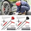 Valve Core Removal Tool 23Pcs Tire Stem Set, Quick Change Installer Kit with TR413/TR414 Stems, 4-Way for Cars Motorcycles Dual-head