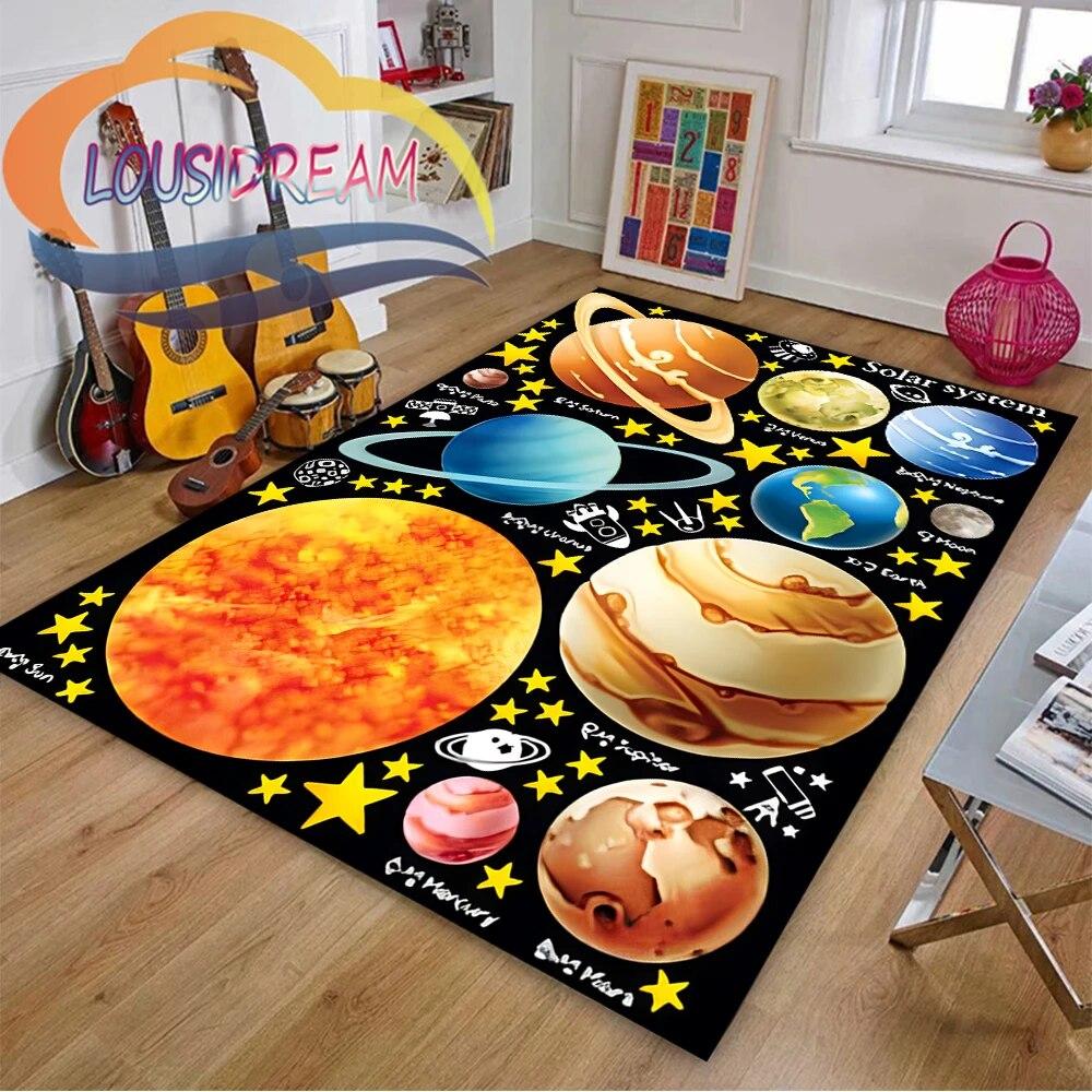 3D Pattern space universe  vector and many planets in galaxy-Popular Cushion In Europe  America Fashionable Carpet