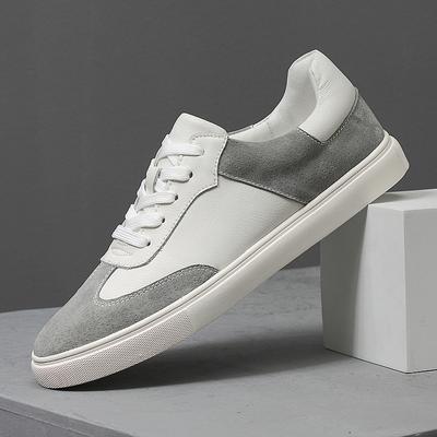 Fashion Men Casual Shoes Outdoor Genuine Leather Breathable Comfortable Men'S Shoes 2022 Newest Luxury Mens Sneackers Skate Shoes