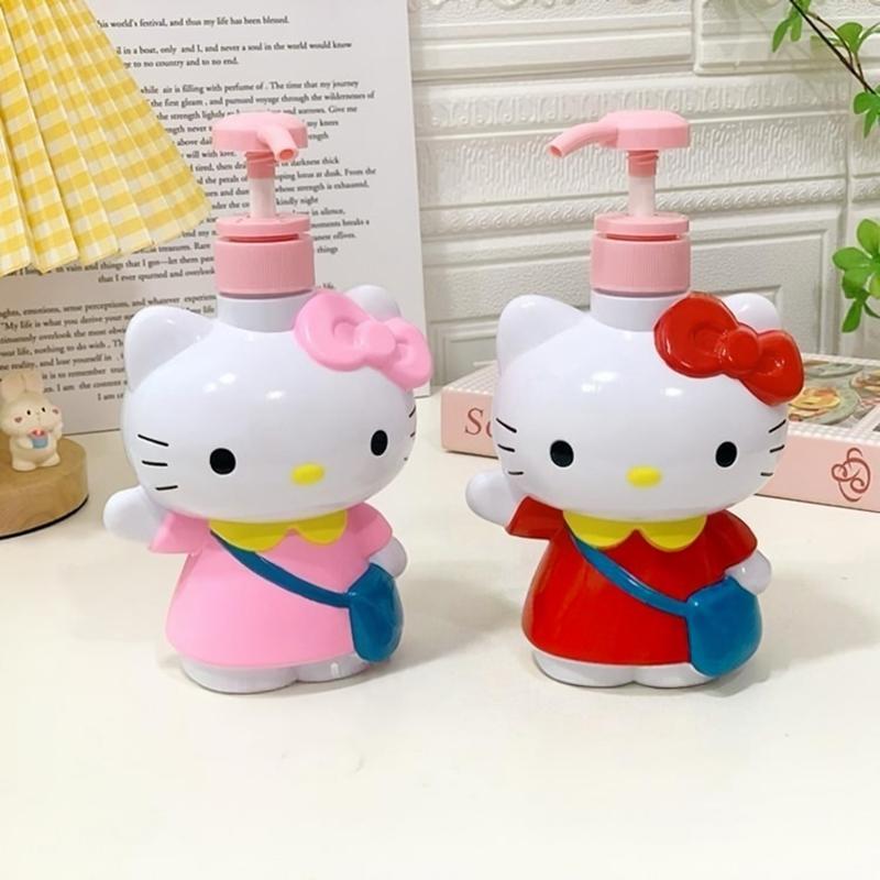 Hello Kitty Dispenser Bottle Storage Containers Cosmetics Perfume Container Bottle Travel Dispenser Bottles Portable Supplies