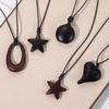 Unisex Retro Chinese Star Pendant Necklace - Autumn/Winter Light Luxury