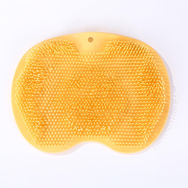 

Exfoliating Foot Brush And Back Scrubber Anti-Slip Suction Cup Deep Cleansing And Exfoliating Tool For Body Dirt Removal жёлтый