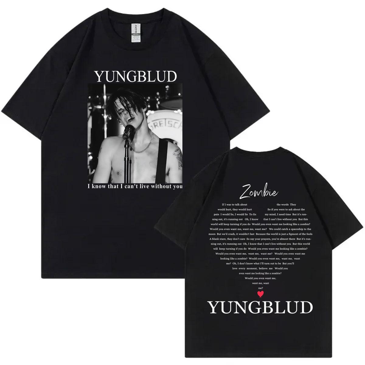 

Singer Yungblud Concert Merch Tshirt Unisex Women Clothing High Quality Fashion Tshirts Summer Casual Cotton Short Sleeve T Shirt M