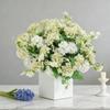 Artificial Flowers Silk Hydrangea Bouquet Home Room Wedding Bridal Bouquets Outdoor Garden Festival Party Diy GiftBox Decoration