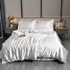 Luxus 100% Seidenbettwäsche-Set mit Bettbezug-Set Doppel- King- Queen-Size Bettwäschebezug-Set 4-teilig Bettdecke Bettwäsche-Sets