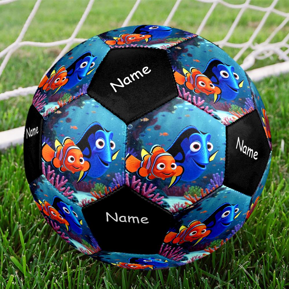 Custom Name Nemo Theme Size 5 Soccer Ball, Suitable for Both Indoor and Outdoor Matches, a Gift Suitable for Everyone.