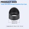 PATIKIL Eyepiece Set of Rubber Eyepiece for Stereo and Black 42-46mm Eyecups, 3, Covers, Microscopes, Telescopes, Scopes,
