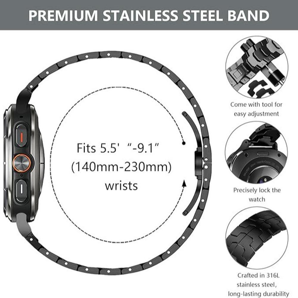 Watch Band For Google Pixel Watch 3 41mm/Watch 2/Watch Butterfly Clasp Stainless Steel Wrist Strap