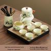 Panda Ru Kiln Kung Fu Tea Set: 2024 Gaiwan & Teapot, Ideal for Home or Gift