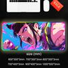 Juri Han Mouse Pad RGB Gaming Mousepad Big LED Pad PC Desk Mat Luminous Mouse Pad Large Keyboard Mats Table Rug With Backlit