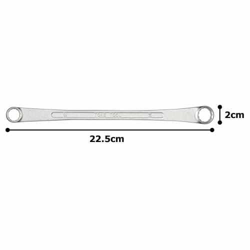 TONE Long Box Wrench (15°) M15-1214 Width Across Flats 12 X 14 Mm