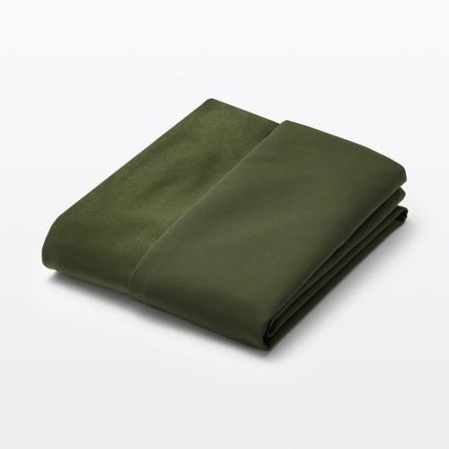 MUJI Body-fitting rectangular sofa cover Khaki Width 120 x Depth 38 x Height 38 cm Polyester plain weave 83435707