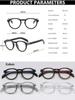 Fashion Clear Round Frame Glasses for Men Women Anti Blue Light Computer Eyewear Blocking Glasses