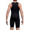Herren 2mm Neoprenanzug Overall Ärmellos Reißverschluss vorne Einfarbig Body Schnorcheln Surfen Tauchen Badebekleidung