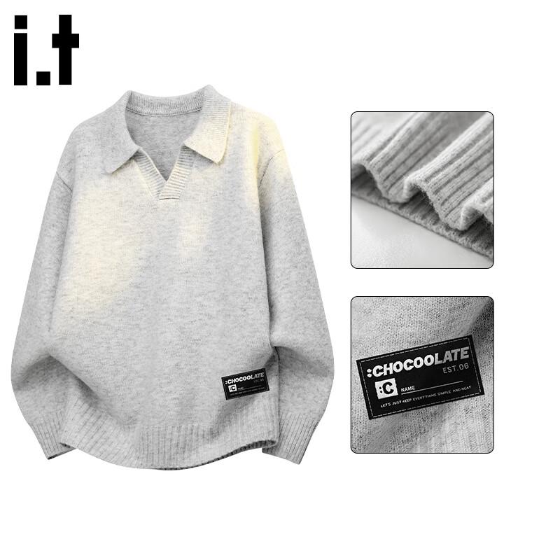CHOCOOLATE Men's V-Neck Loose Knit Sweater