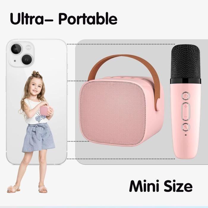 Karaoke Machine for Kids, Portable with Wireless Microphone, Birthday Gift Toy for 4-8 Years and Up