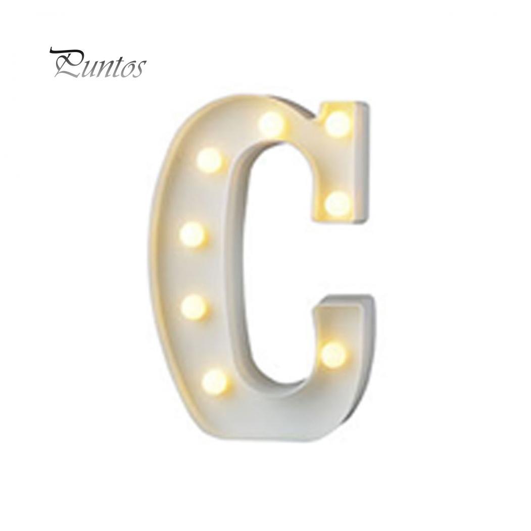 

Праздничные предметы романтические 3D 26 букв алфавита 0-9 цифры светодиодный шатер настенный подвесной ночник C