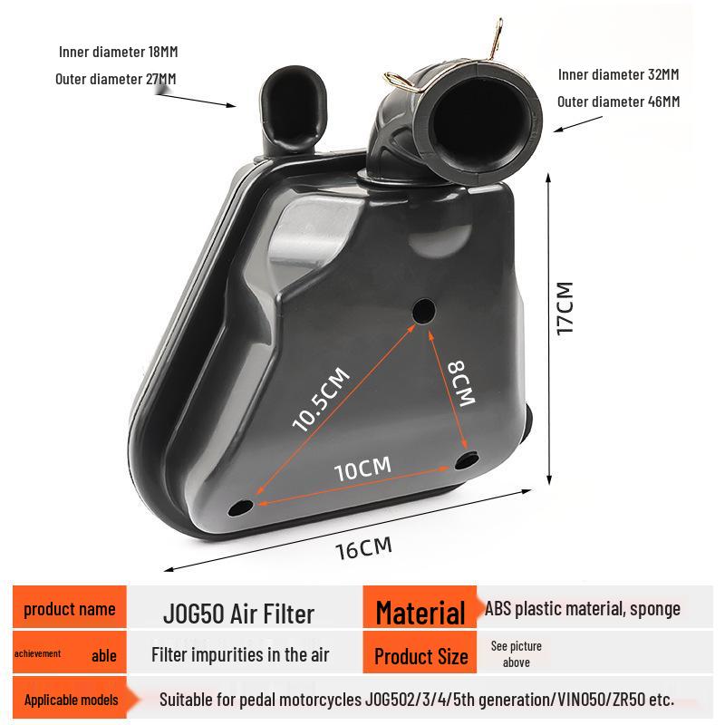 3rd/4th/5th Gen ZR Yin Wang Feng 90 Motorcycle Air Filter Element for Two-Stroke JOG50