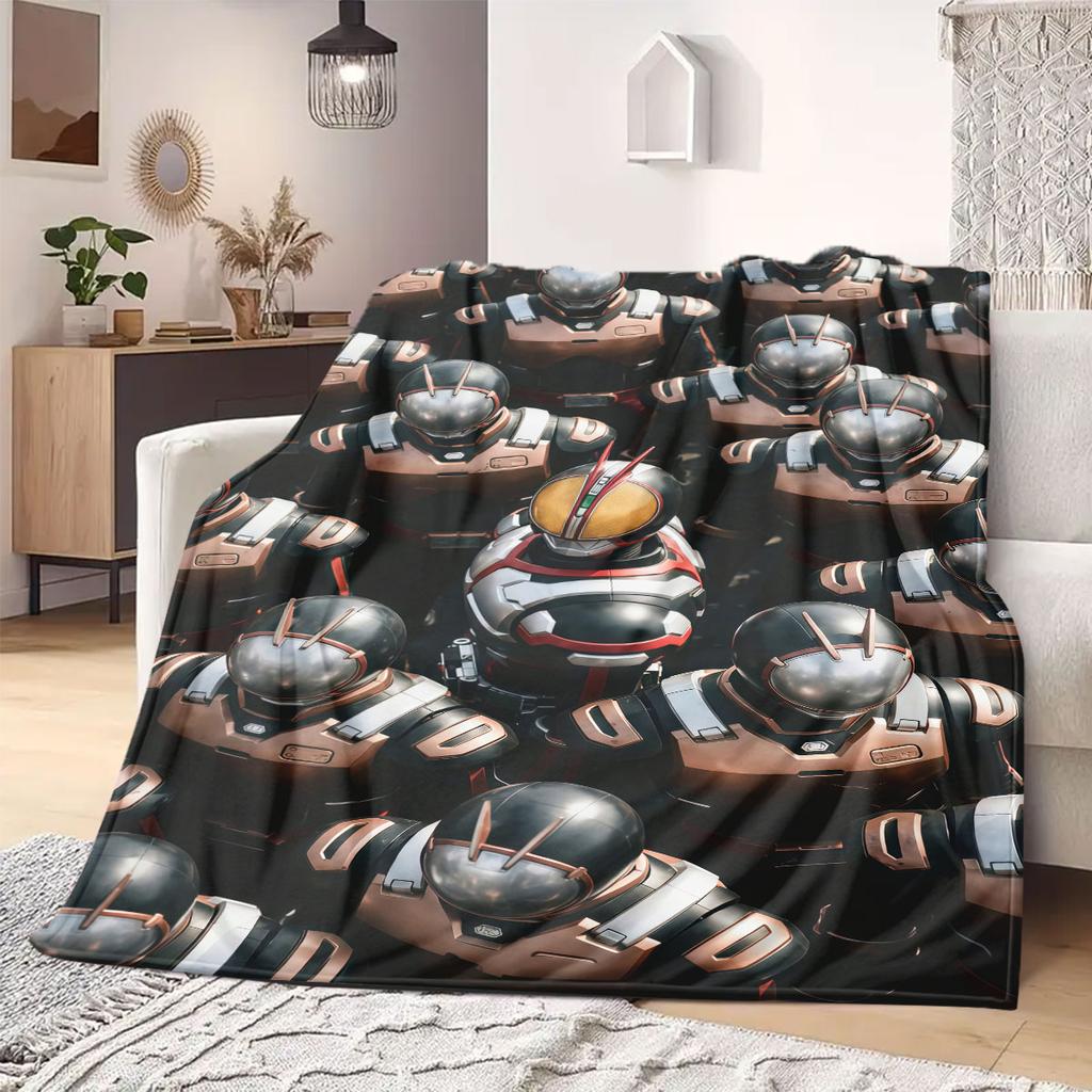 Kamen Rider Hero Flannel Blanket Warm,Comfortable,Suitable for Bedrooms,Sofas,Beds,Chairs,Picnics,Travel