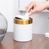 Mini Trash Bin Space Saving Brushed Stainless Steel Trash Can for Table Top Use In Kitchens and Offices Waste Container