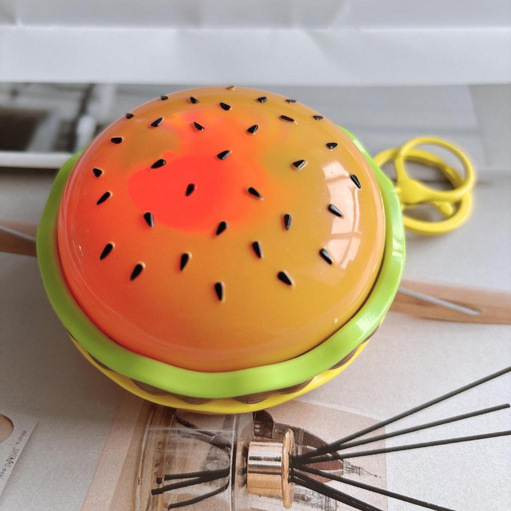 Cross-Border Decompression Burger Keychain - Fun Toy for Kids' Bags & Car Keys