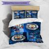 3pcs Duvet Cover Set (1*Duvet Cover + 2*Pillowcase, Without Core),Manchester City FC Print Bedding Set, Bedroom Decor, All‑Season, Birthday Gift