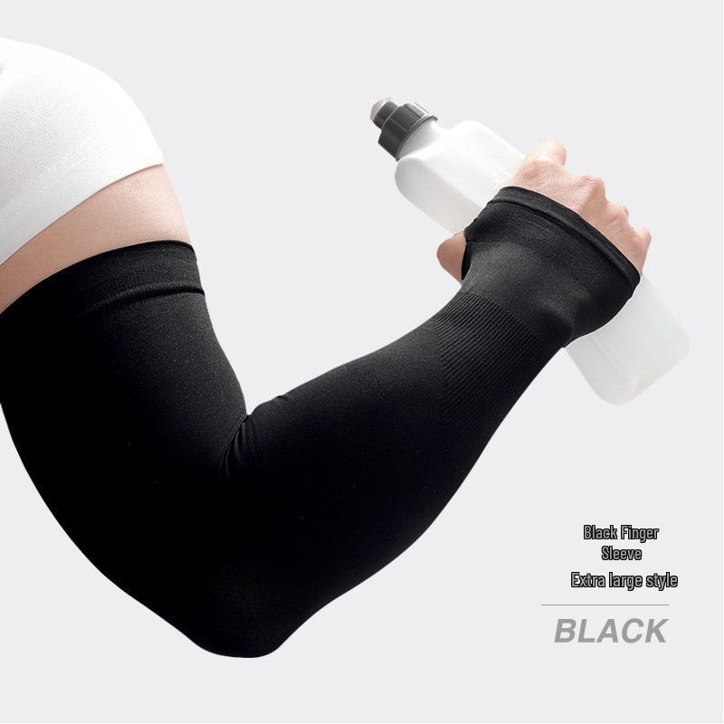 Unisex Anti-UV Cooling Arm Sleeves for Summer Cycling & Driving - Breathable Ice Silk