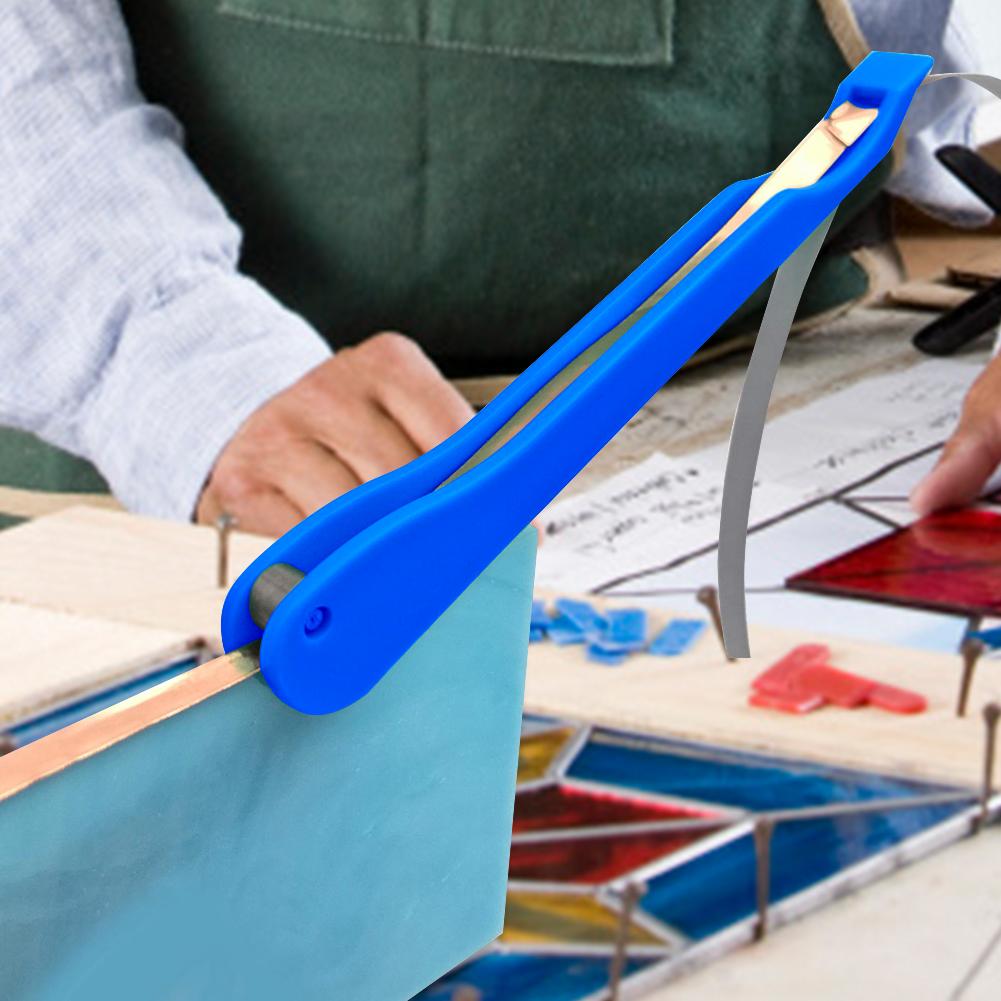 7/32" 3/16" Copper Foil Hand Foiler For Stained Glass Hand Foiler Tool Tained Glass Hand Foiler Copper Foil Wrapping 1/2pcs