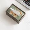 LIEI Wooden Tissue Box & Tea Table