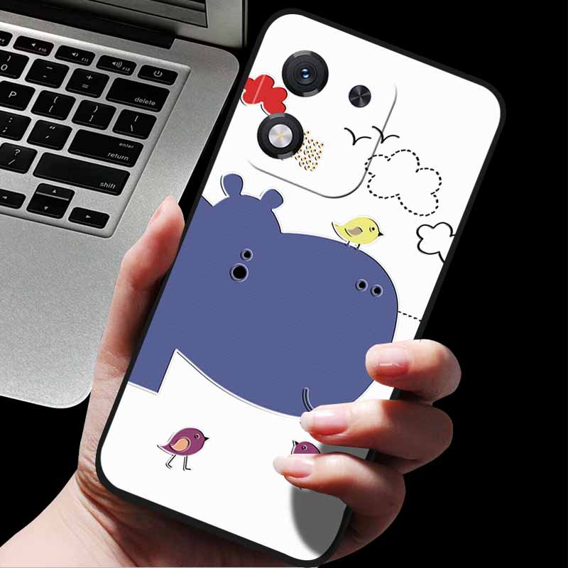 For Honor X70i 5G ABR-AN00 3D Relief Flower Emboss Soft Silicone Back Cover For Honor X70i X70i 5G Relief Emboss Case Honor X70i