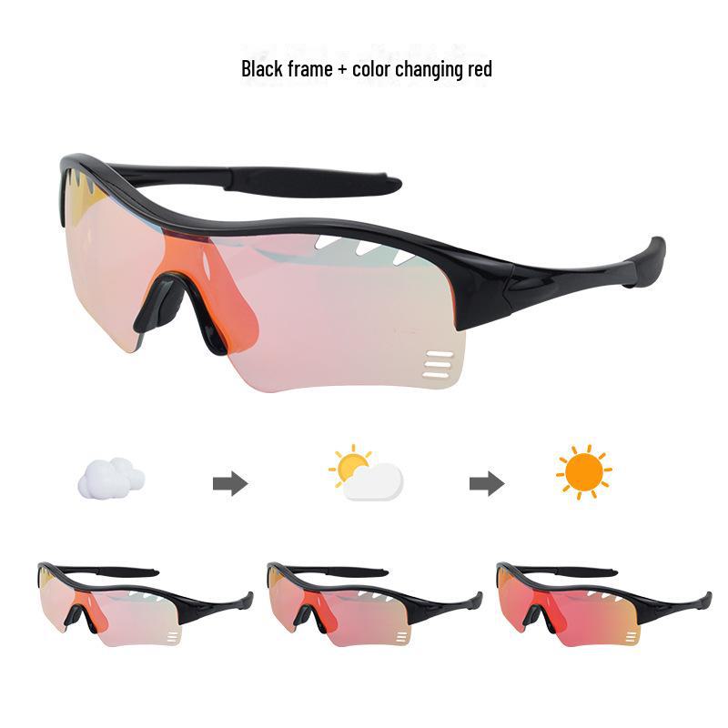 Kids' & Teens' UV-Resistant Color-Changing Cycling & Skating Sunglasses - Windproof Goggles for Mountain & Speed Downhill