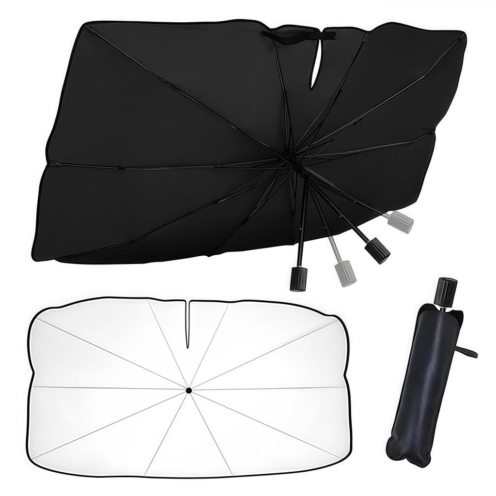 2025 Improved Folding Car Sunshade for Car Blocks of UV Protects Interior Protects Flexible 10 Glass Easy Convenient Car Car Car Outdoor Sun Storage
