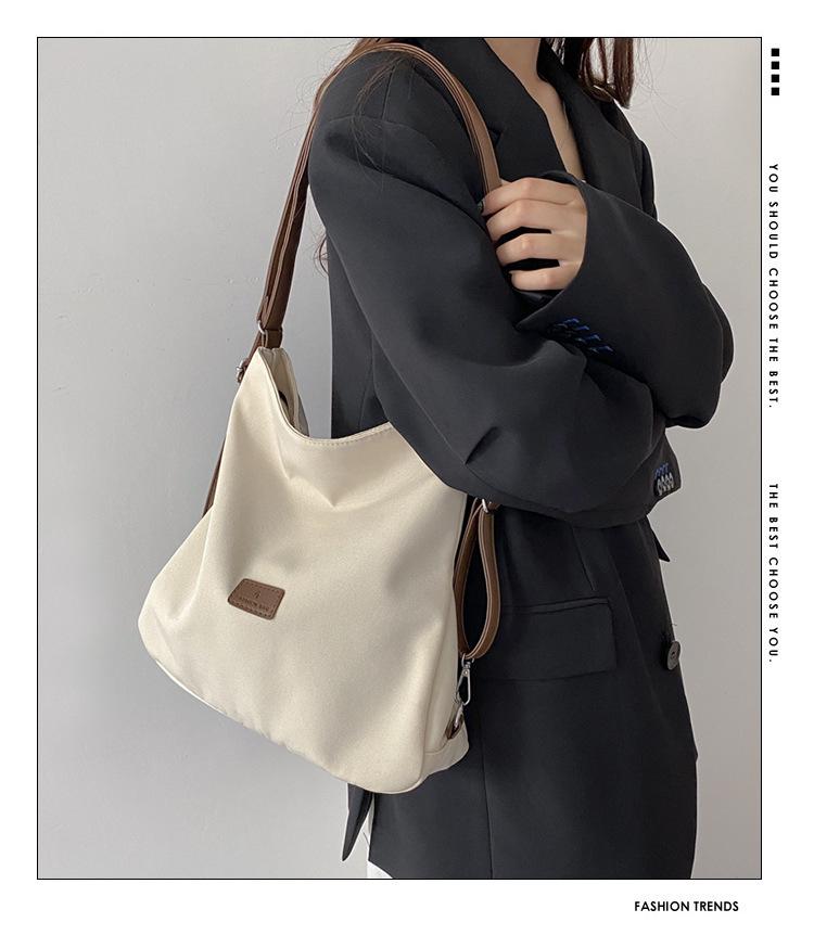 Damska płócienna torba miejska 2023 - Plecak o dużej pojemności i torba na ramię dla studentów